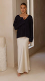 Silas Knit Top Navy