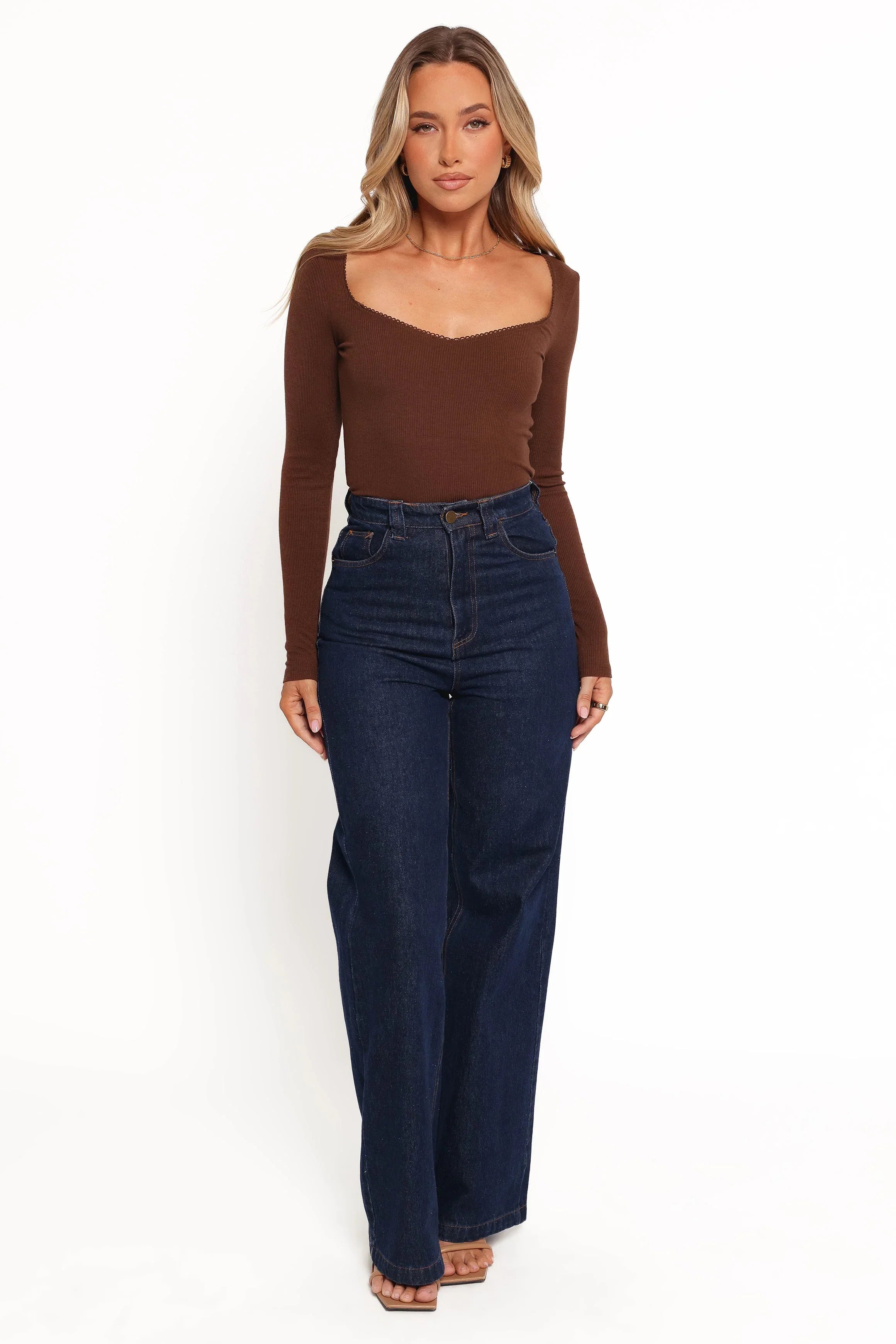 Verona Knit Top Brown