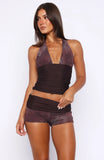 Not Today Shorts Sandstone Disco