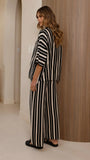Layla Button Up Knit Shirt Black