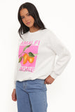 Amalfi Graphic Sweatshirt White