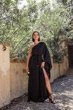 Matilda One Shoulder Maxi Dress Black
