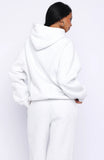 Vibe Too High Oversized Hoodie Grey Marle