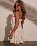 Caraline Strapless Front Tie Mini Dress