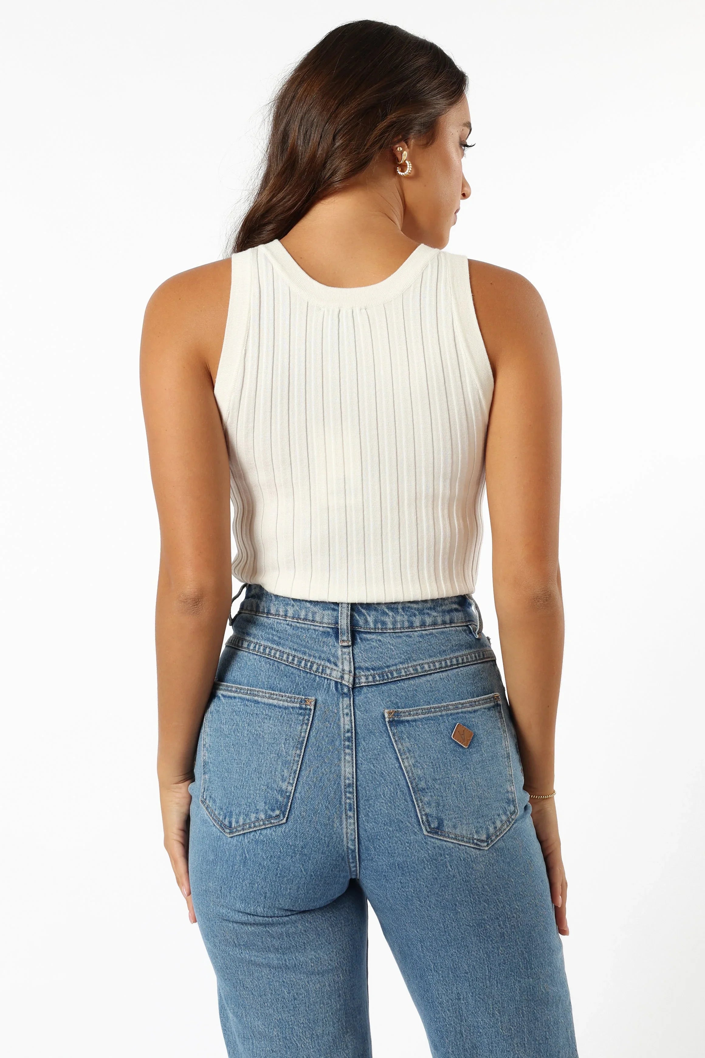 Charlie Knit Top White