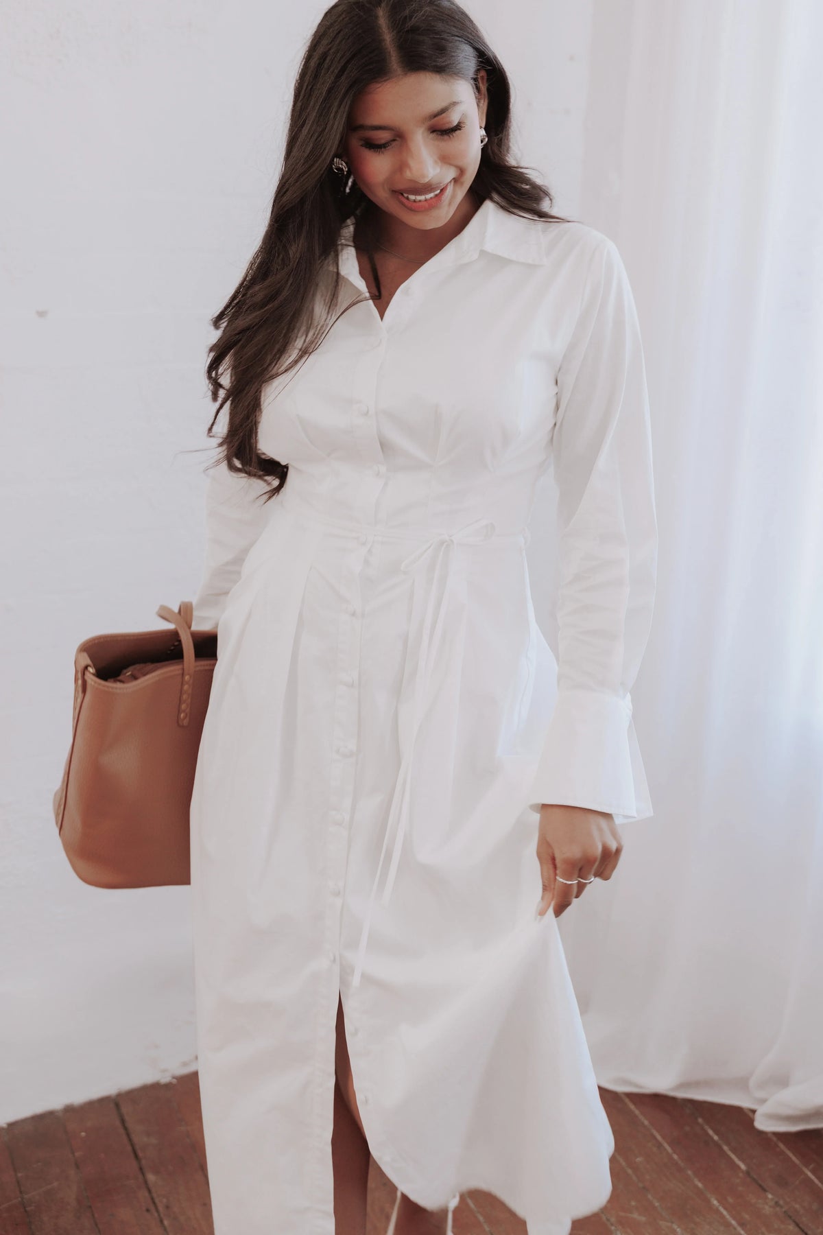 Alexander Shirt Dress Ivory