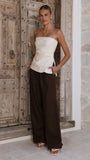Dana Strapless Top Cream