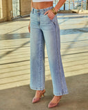 Edmonds Stretch High Rise Wide Leg Jeans