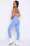 Form Leggings Blueberry White
