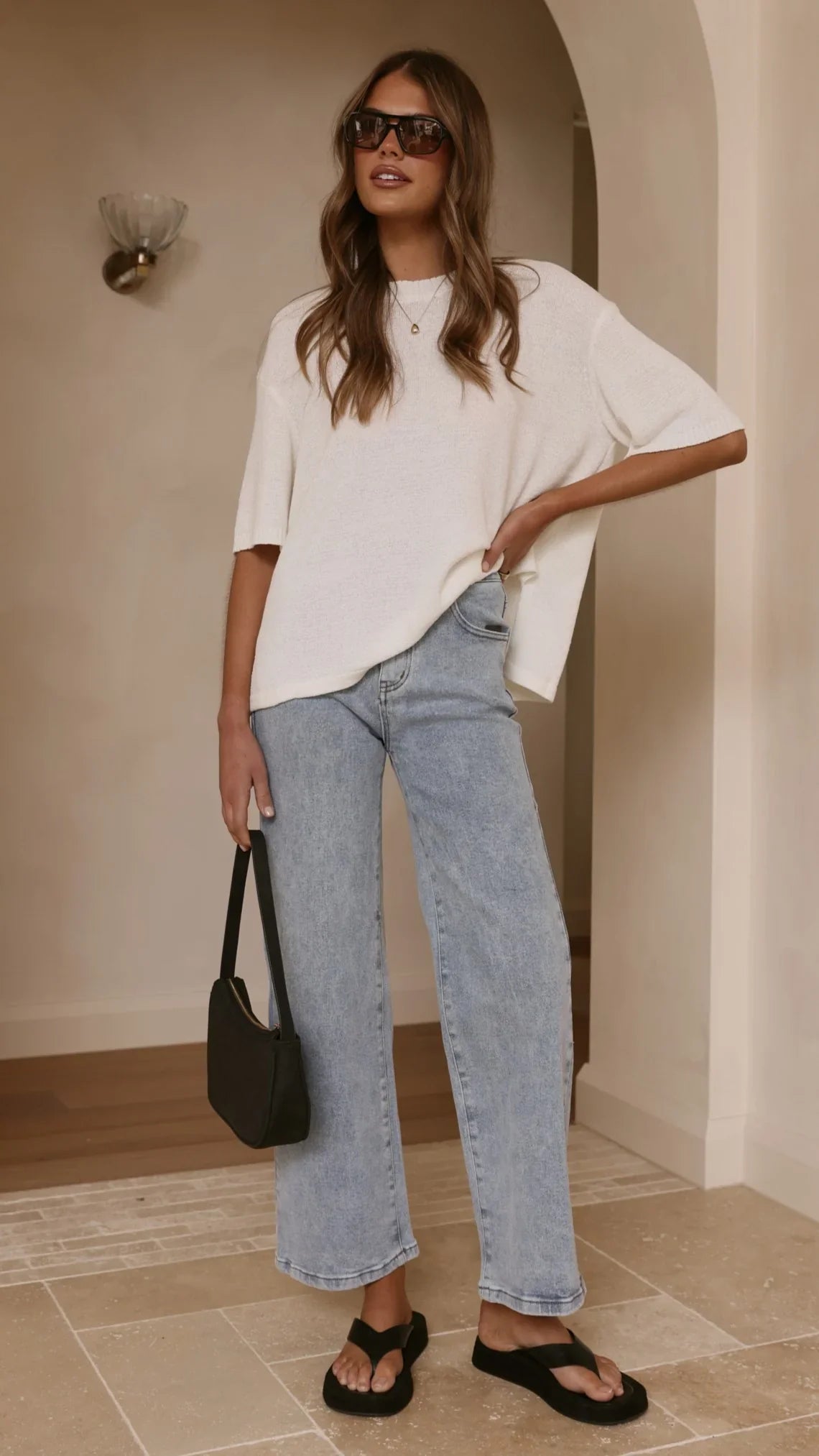 Vinnie Straight Leg Jeans Light Blue