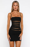 He Wont Hear This Mini Dress Black
