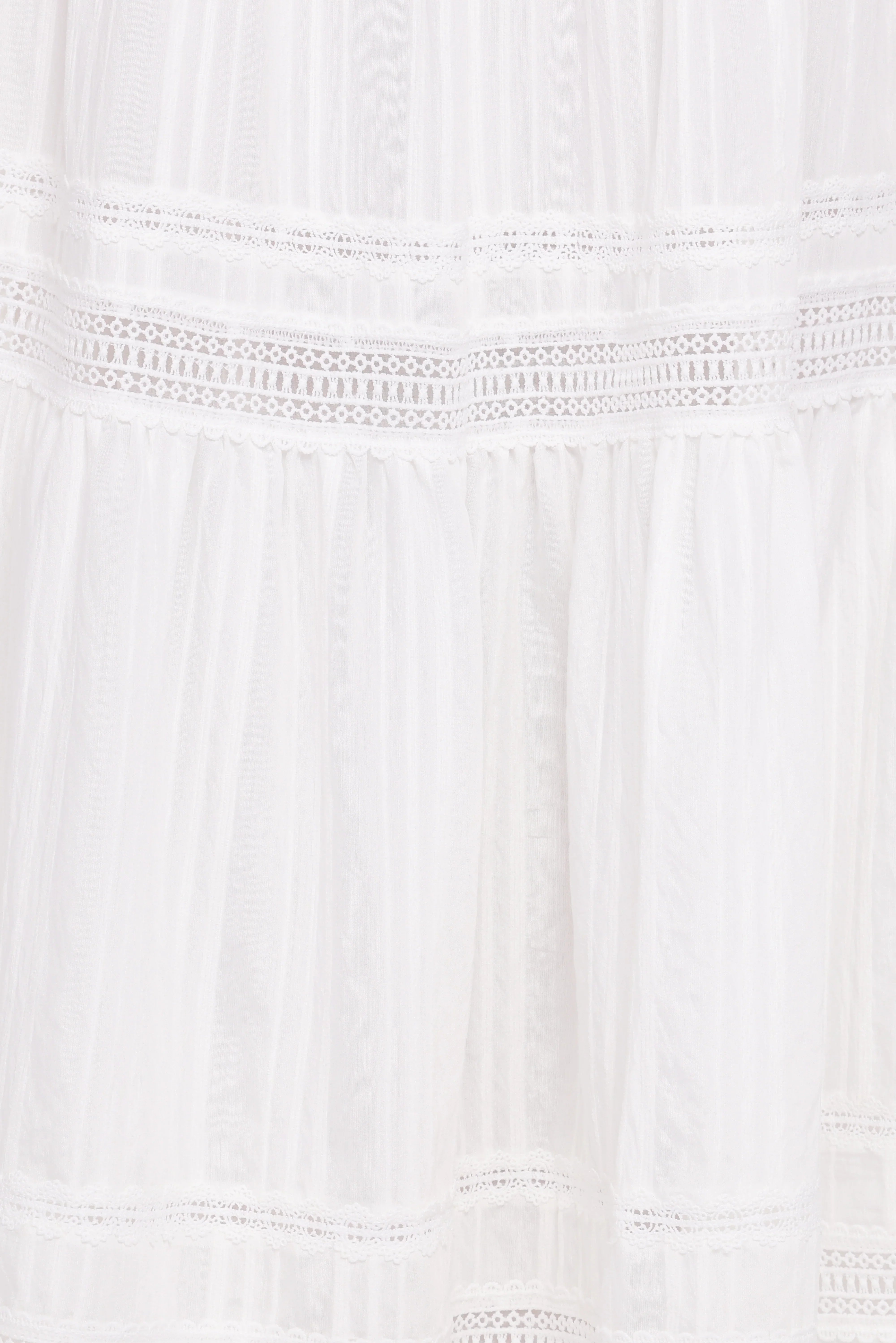Peony Maxi Skirt White
