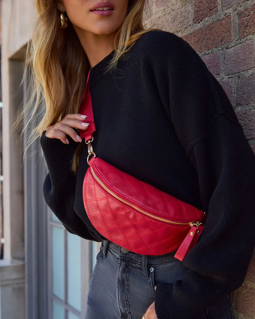 Jenny Faux Leather Belt Bag
