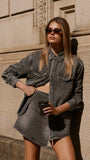 Rollas Classic Denim Shirt Black Stone