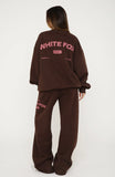 Studio 17 Raven Wide Leg Sweatpants Chocolate