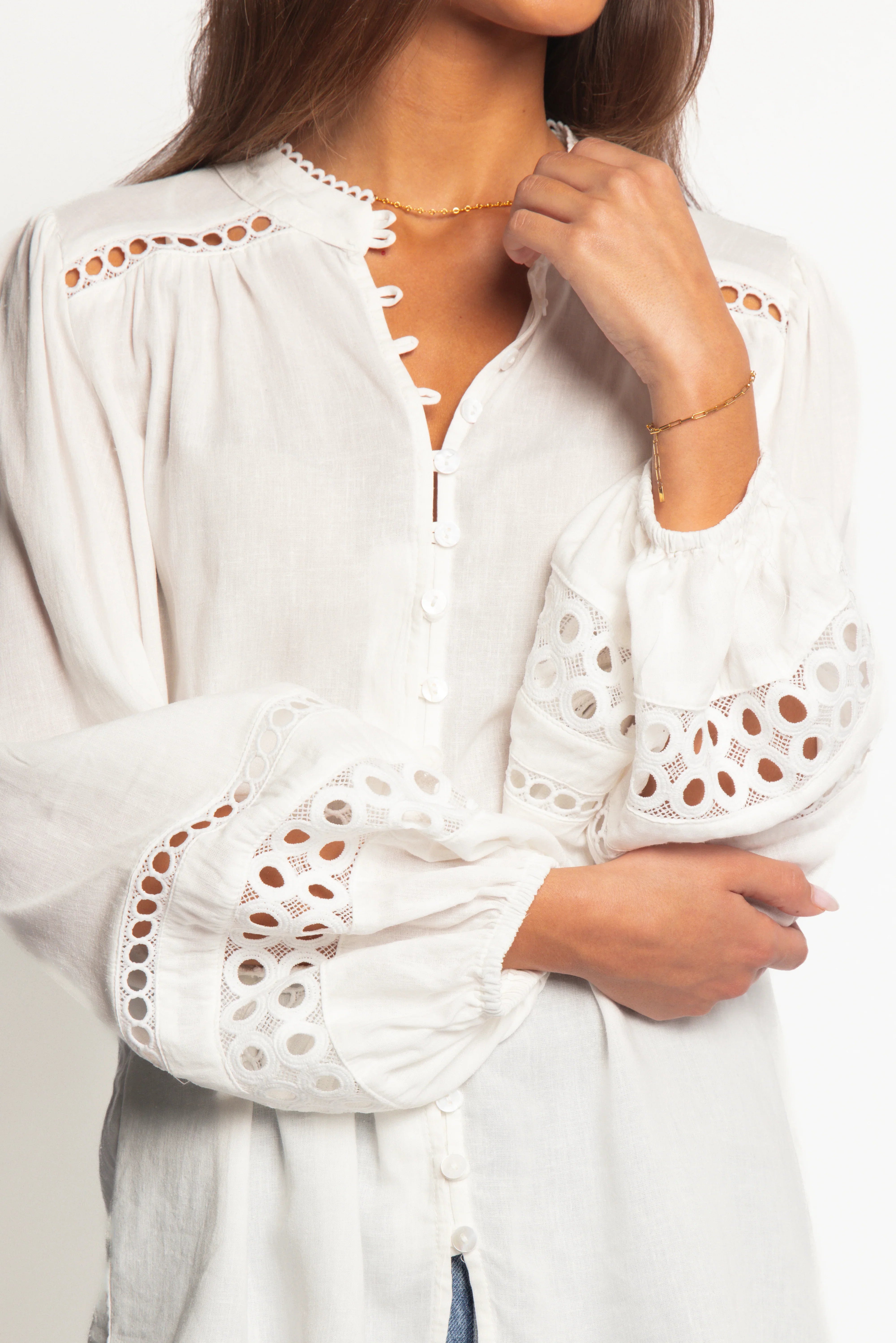 Hani Blouse White