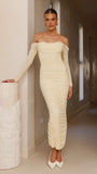 Kylie Maxi Dress Long Sleeve Yellow