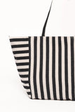 Savannah Beach Bag Black Stripe