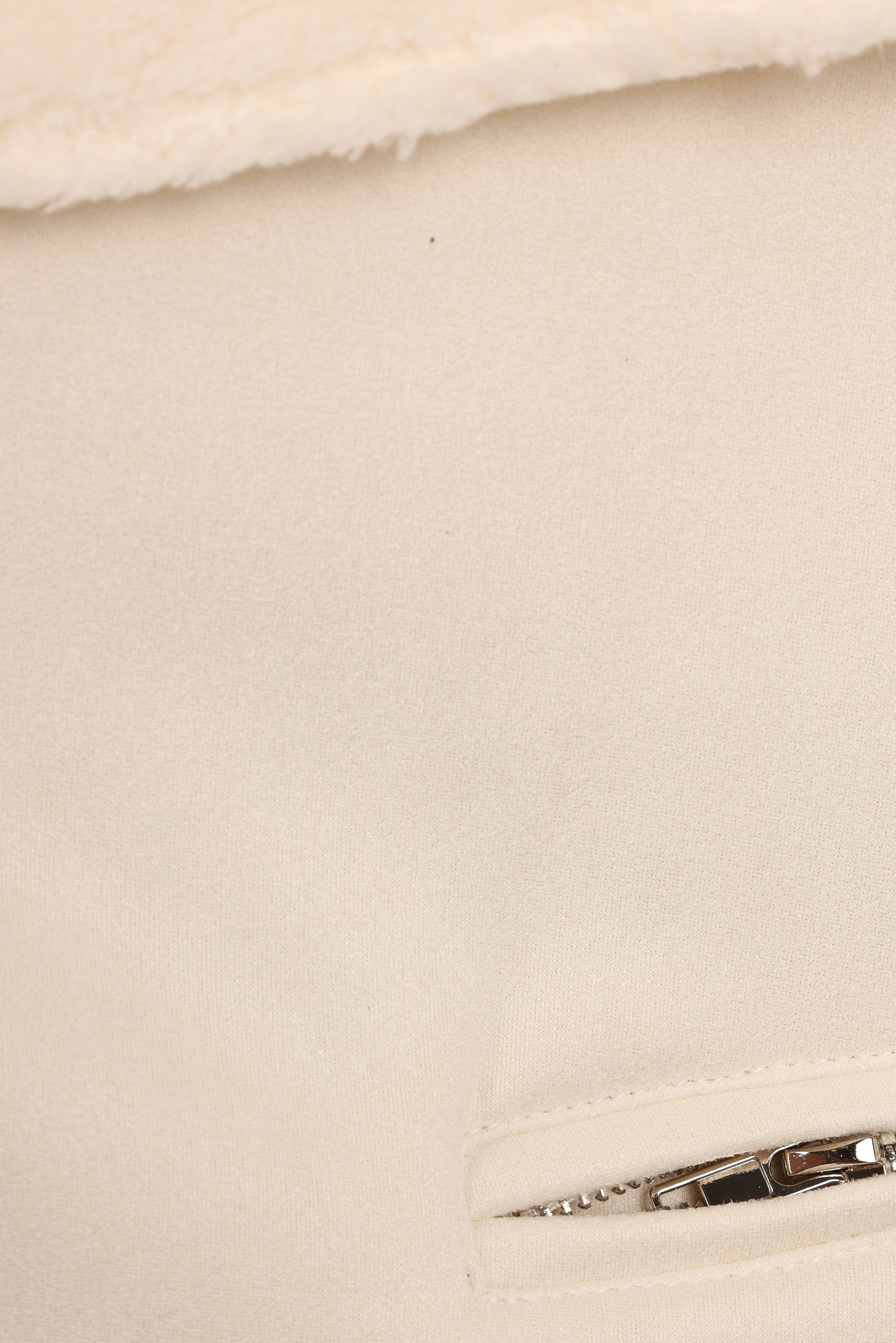 Lopez Faux Sherling Jacket Cream
