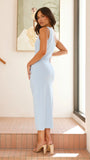 Alaina Midi Dress Baby Blue