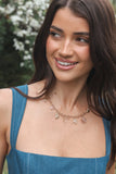 Sienna Charm Necklace Gold Pink