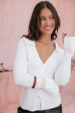 Zocco Long Sleeve Knit Top Cream