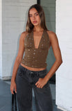 Spotlight Moment Halter Top Sage