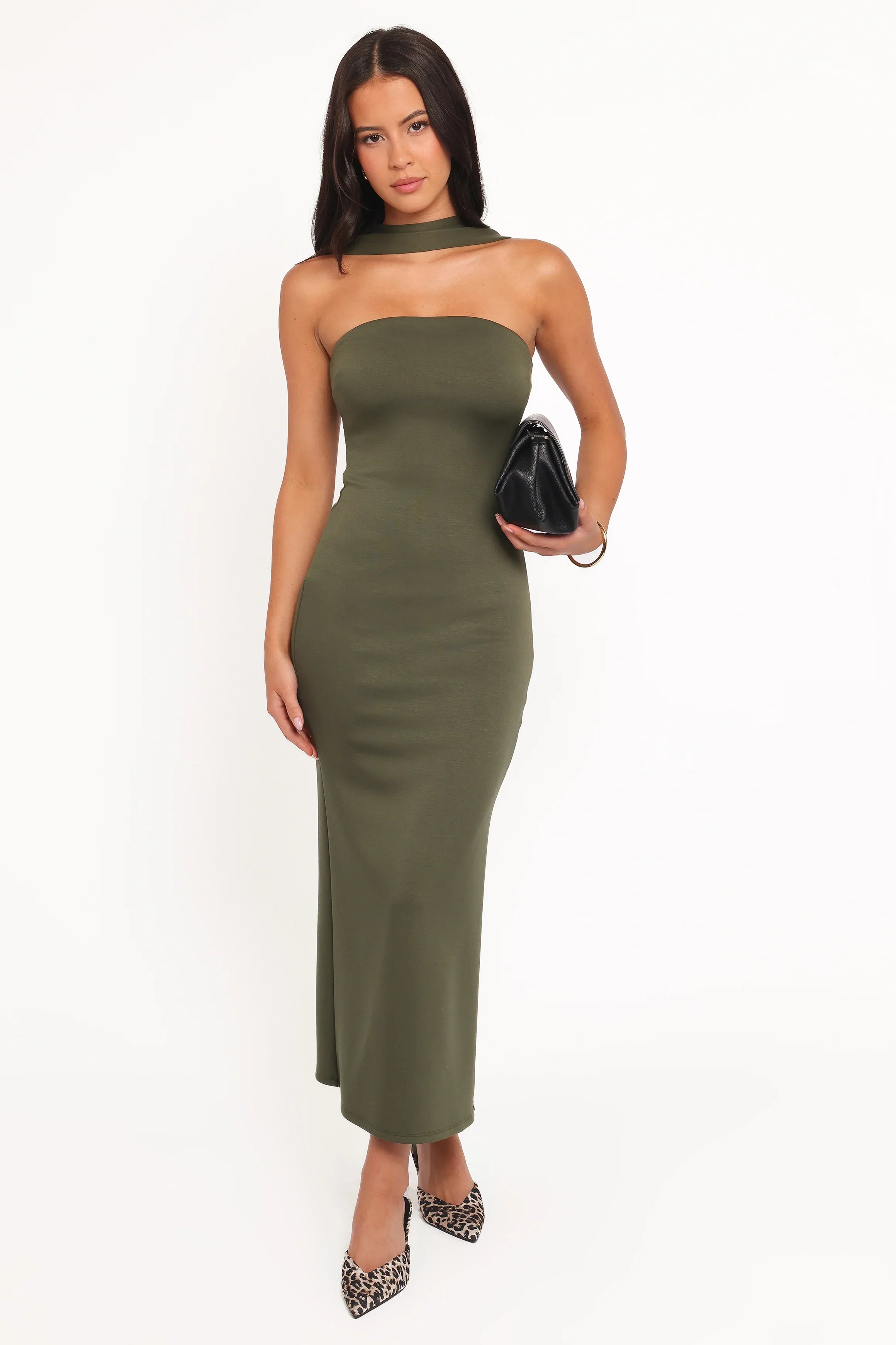 Regan Midi Dress Olive