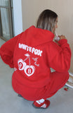With Love In The Moment Oversized Hoodie Red