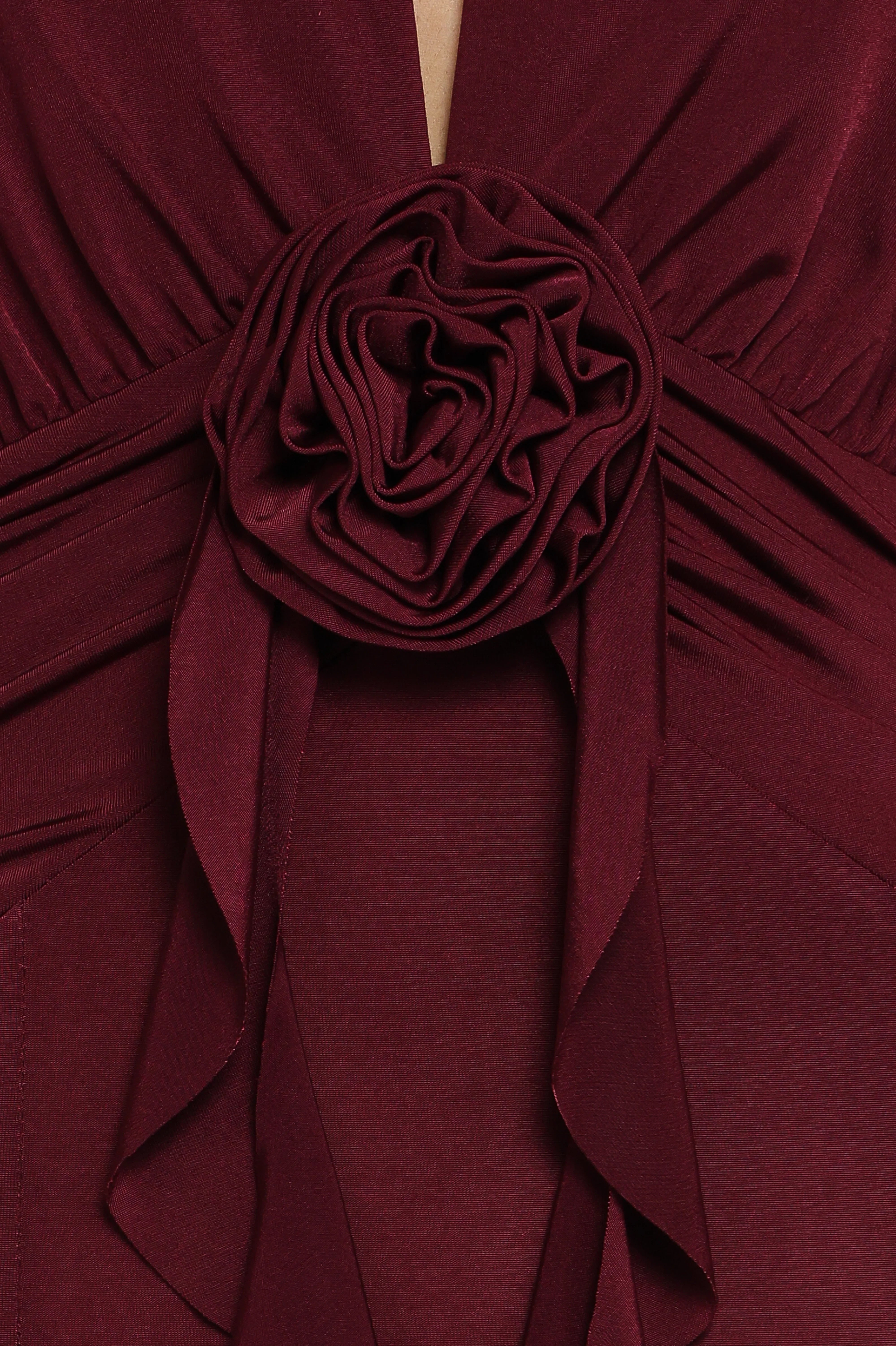 Leowna Halterneck Maxi Dress Burgundy
