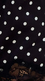 Makoa Lace Shorts Black White Polka