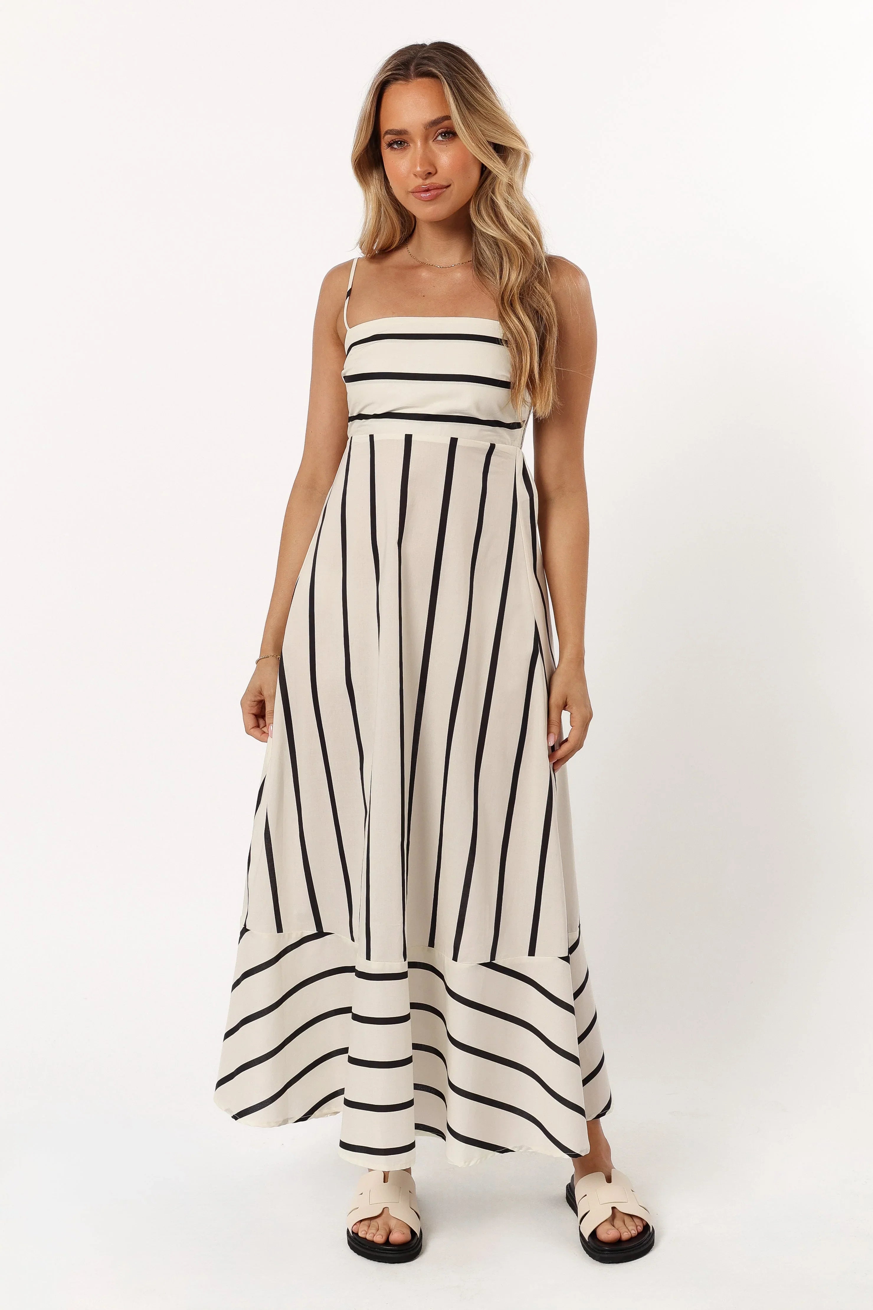 Shantelle Midi Dress Cream Stripe