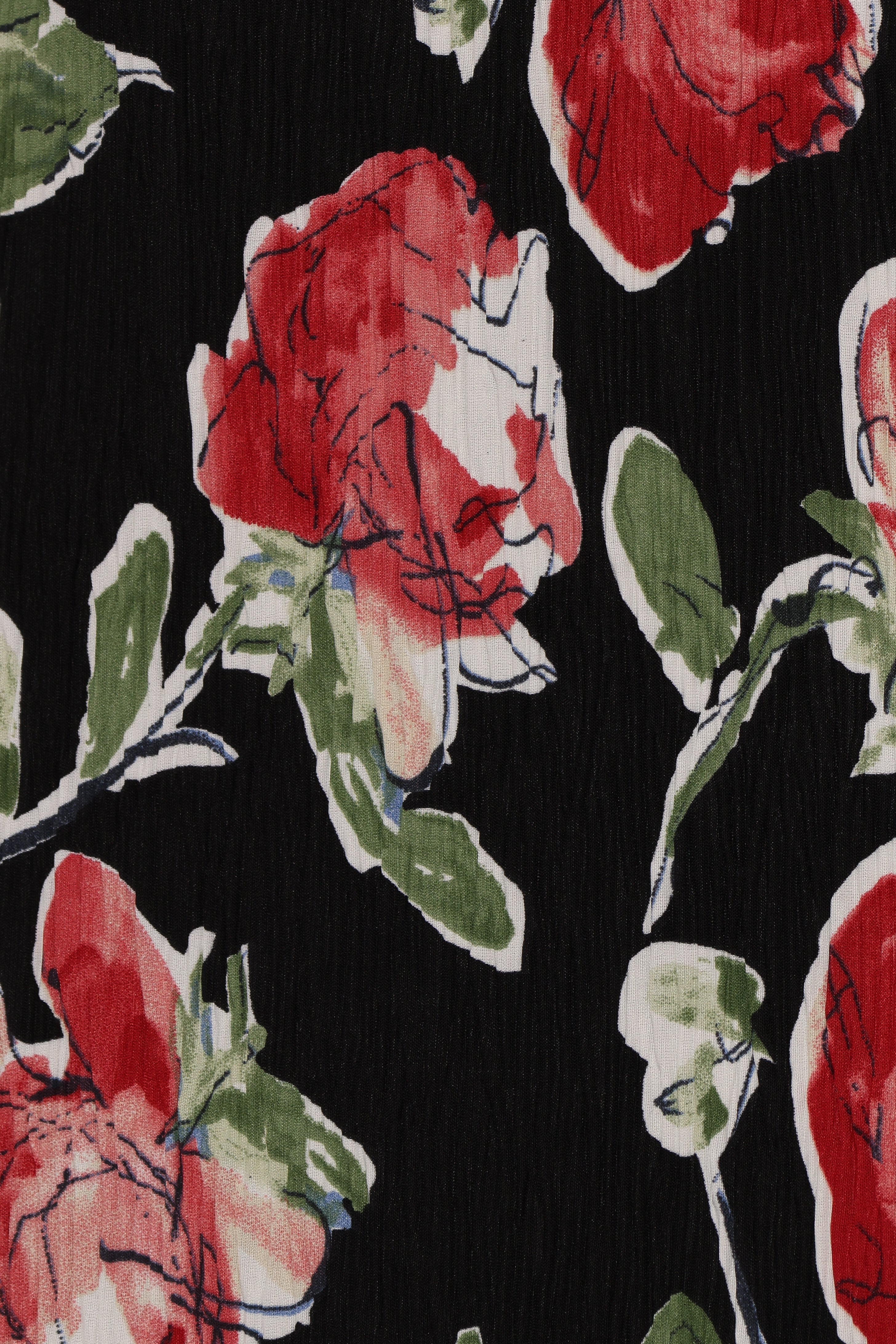 Minelli Pleat Top Black Rose