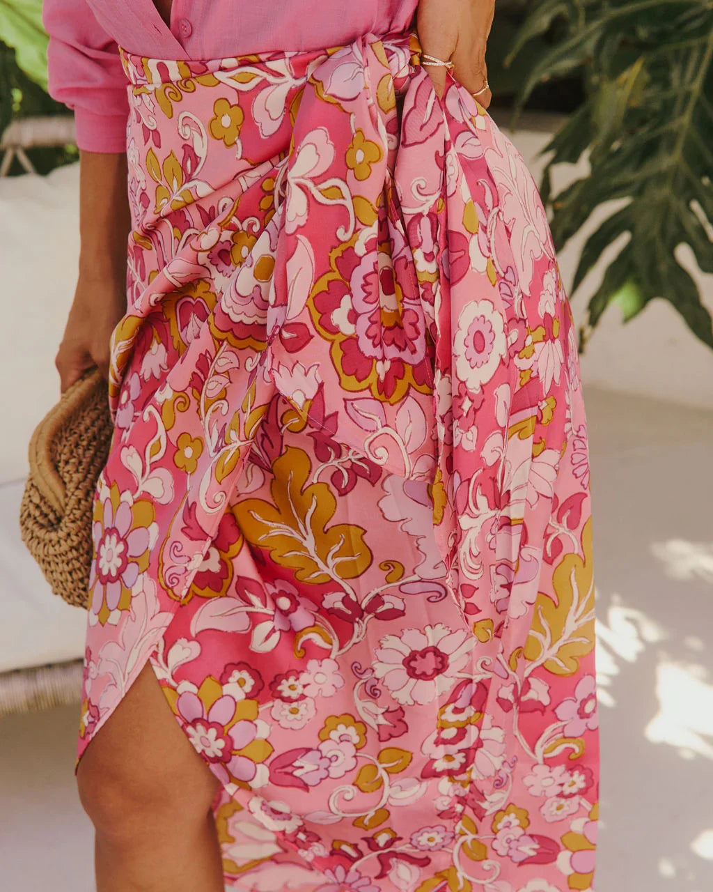 Alissa Floral Wrap Skirt