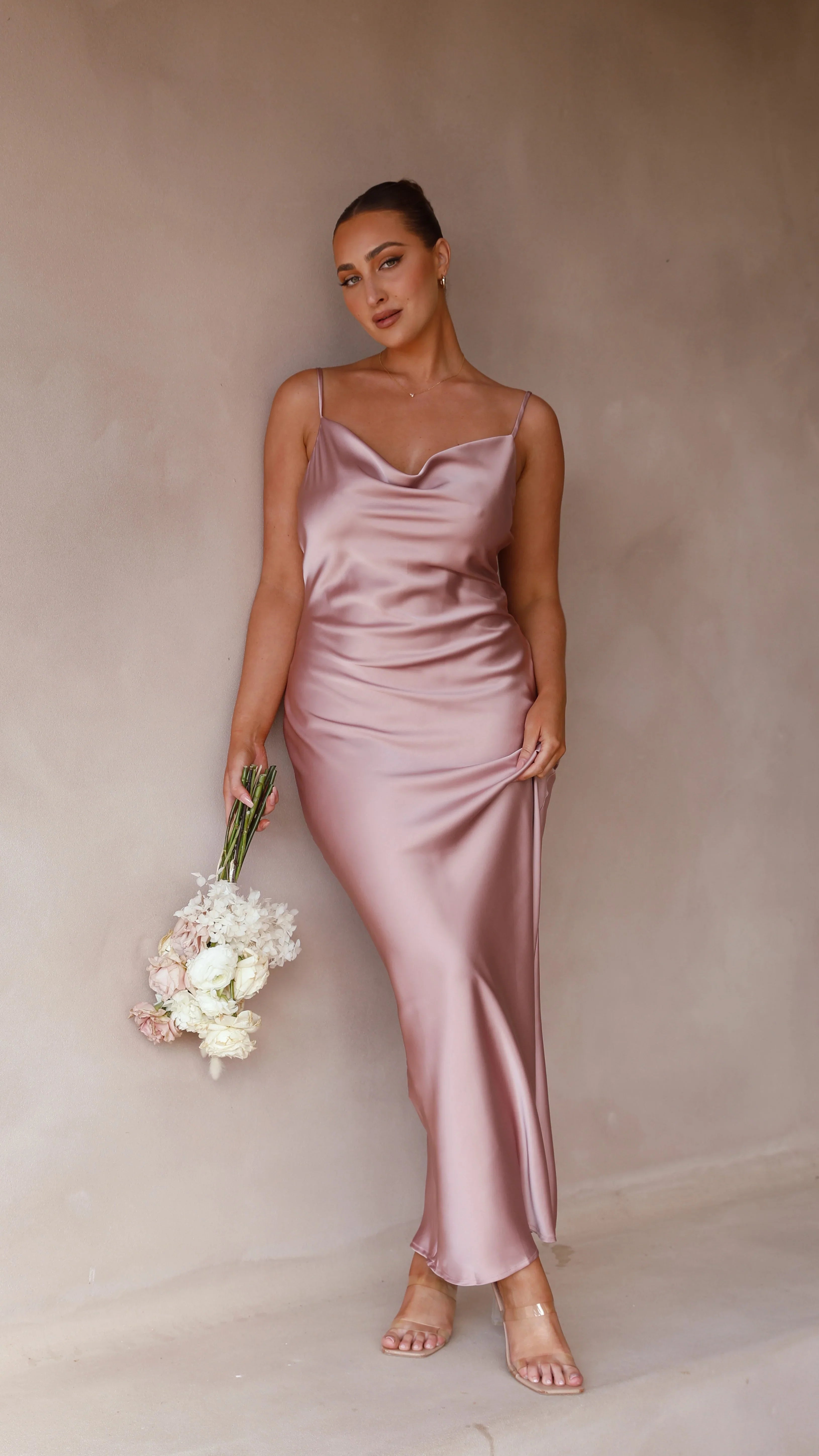 Willow Maxi Dress Dusty Pink