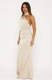 In A Different Lifetime Maxi Dress Champagne