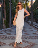 Suki Sleeveless Crochet Maxi Dress