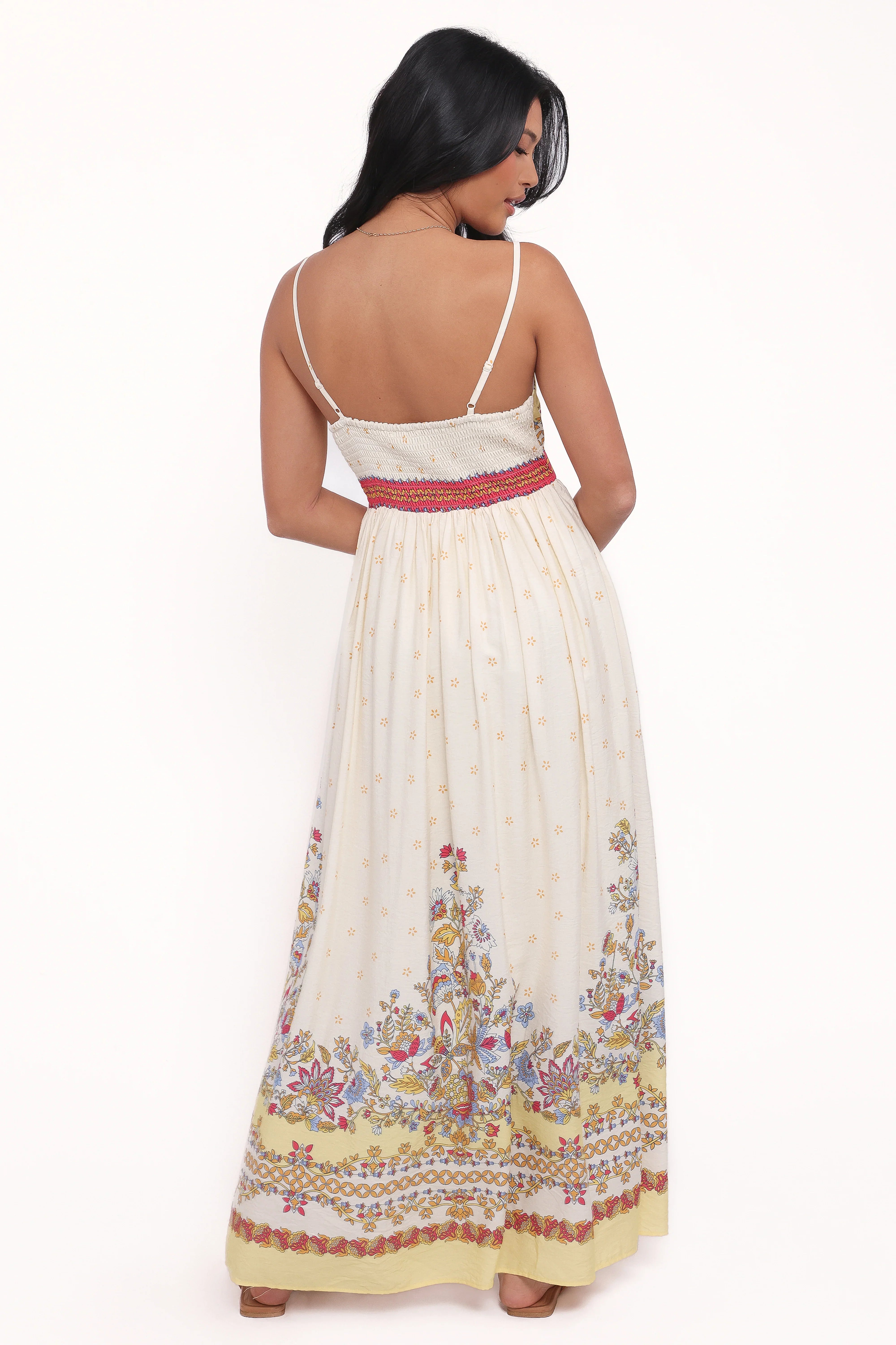 Caelia Maxi Dress Yellow Multi