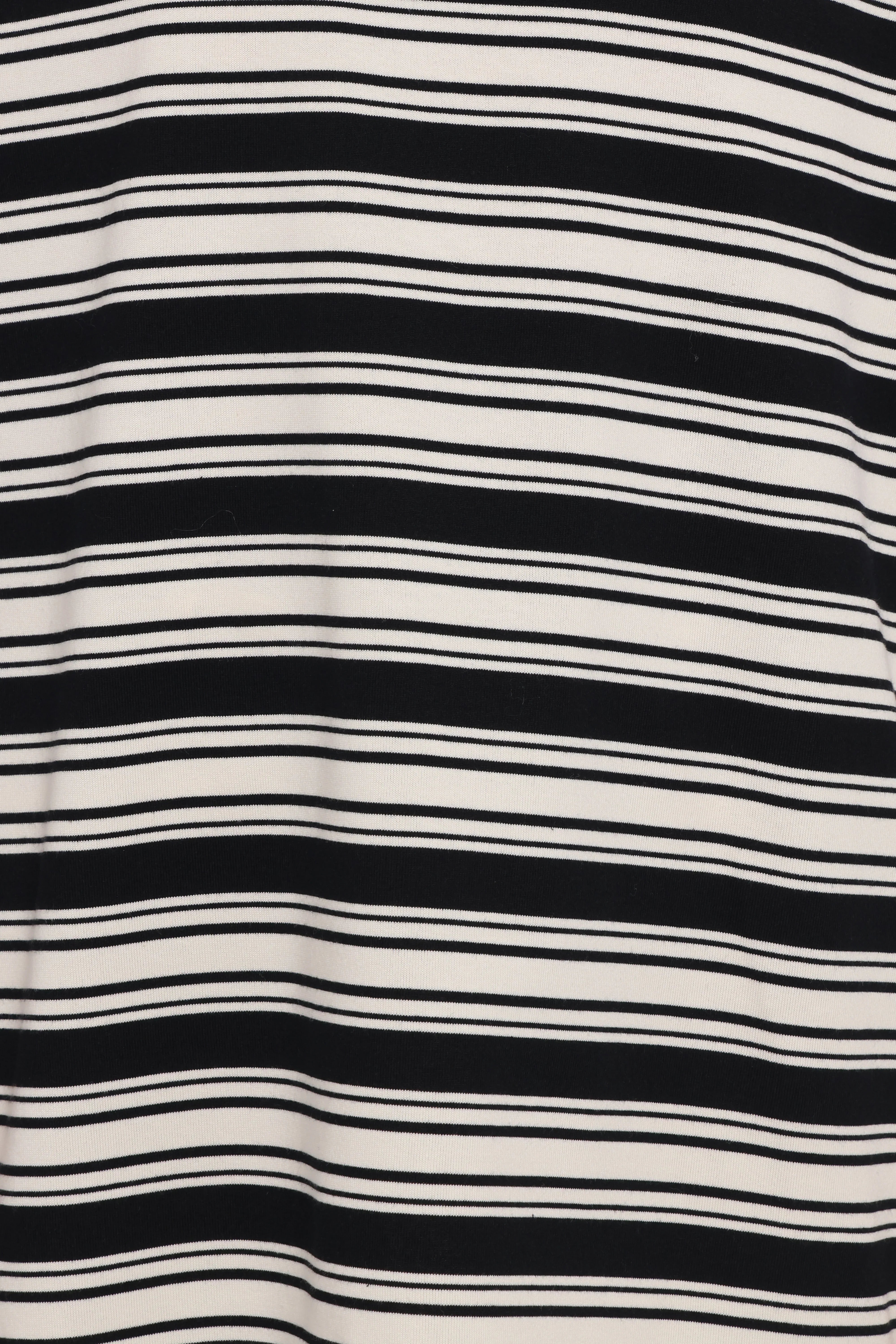 Zestora Tee Black Ivory Stripe