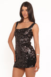 Awhina Mini Dress Brown Sequin