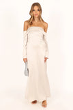 Gigi Off Shoulder Maxi Dress Cream