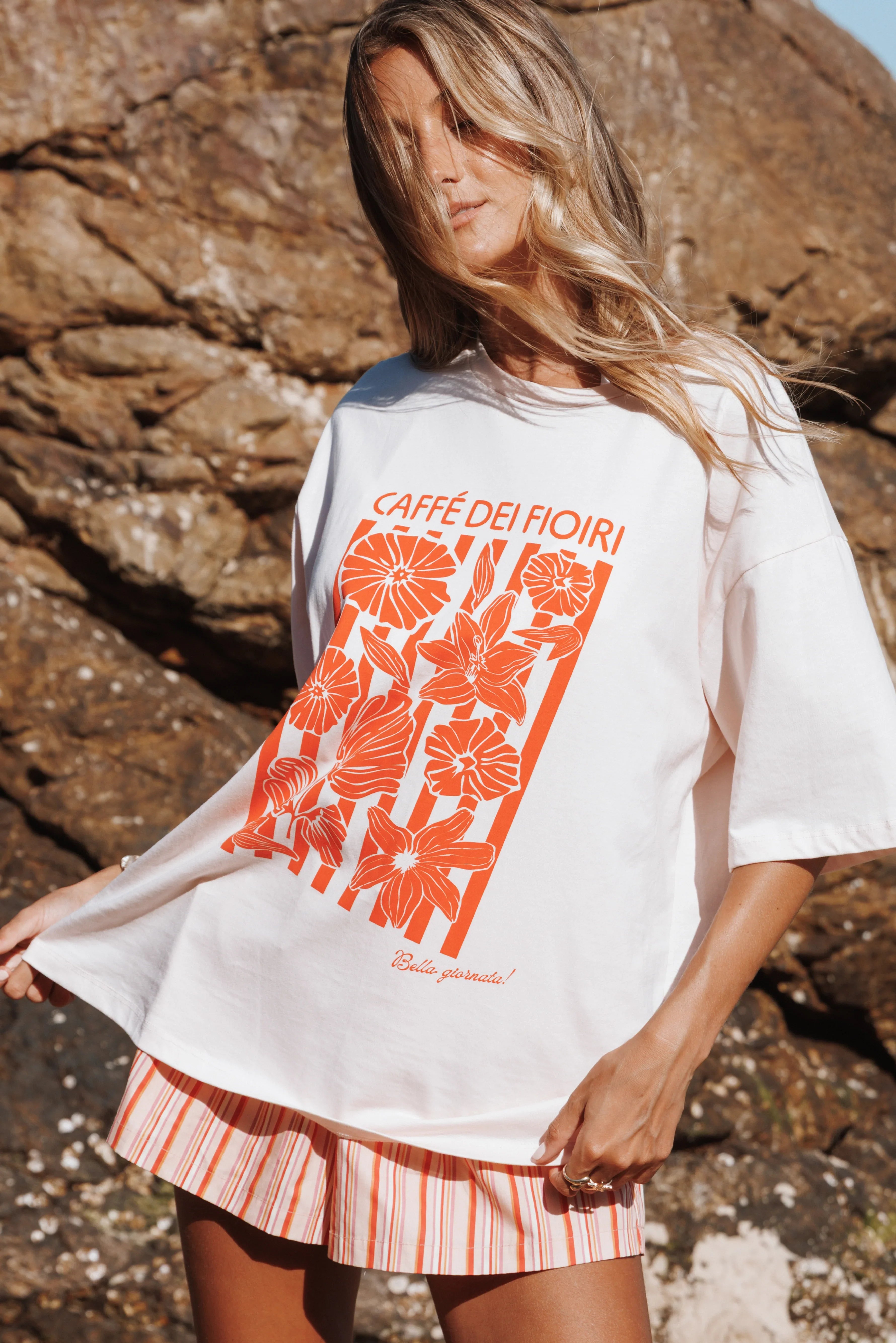 Caffe Dei Fiori Tee Pink