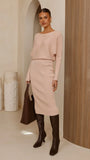 Iluka Knit Midi Skirt Camel
