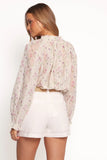Annie Long Sleeve Top Pink Floral