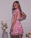 Molly Ruffle Floral Mini Dress
