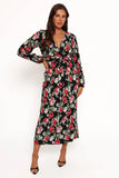 Minelli Pleat Top Black Rose