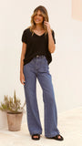 Stelaria Knit Top Black