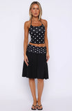 Weve Got That Spark Midi Skirt Black
