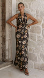 Dascha Maxi Dress Black Floral
