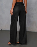 Rio Super Stretch Wide Leg Coated Denim Jeans